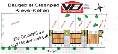 Lageplan Baugebiet Steenpad